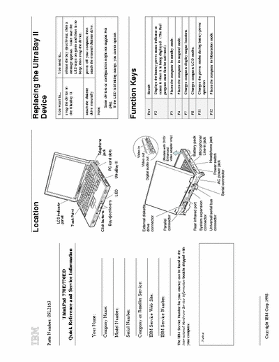 IBM ThinkPad 770 ThinkPad 770  service manual